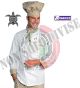 Giacca Cuoco Chef Maori Bianca + Rifiniture  Isacco  Idea Regalo Elegante Raffinata Art. 059295