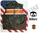 Gilet Biker Pelle Pieno Fiore Tipo Harley Davidson Guzzi Shadow Triuph Vera Pelle ULTIMI PEZZI  Art. 01067