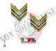 Coppia di Gradi Metallo Nuovo Modello Aeronautica Sergente Maggiore Art.G5-ARS