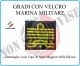 Grado a Velcro Giubbotto Navigazione Marina Militare Ammiraglio  Art.M-27