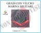 Grado a Velcro Giubbotto Navigazione Marina Militare Comune di 1 Classe Art.M-2