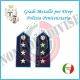 Gradi Metallo Polizia Penitenziaria per Drop  Commissario Art.PP-15