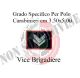 Gradi New Polo Ordine Pubblico più Piccoli cm 3.50x5.00  Carabinieri con Velcro VICE BRIGADIERE Art.CC-P5