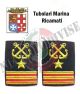 Gradi Tubolari Ricamati Marina Militare Italiana Nocchiere di Porto 1 Maresciallo Luogotenente Art.MM-21