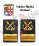 Gradi Tubolari Ricamati Marina Militare Italiana Nocchiere di Porto 1 Maresciallo Art.MM-20