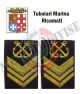 Gradi Tubolari Ricamati Marina Militare Italiana Nocchiere di Porto 2 Capo Art.MM-16