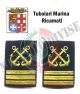 Gradi Tubolari Ricamati Marina Militare Italiana Nocchiere di Porto Capo di 1 Classe Art.MM-19