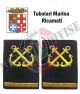 Gradi Tubolari Ricamati Marina Militare Italiana Nocchiere di Porto Capo di 3 Classe Art.MM-17