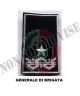 Gradi Tubolari Esercito Italiano Generale Di Brigata Fondo Nero o Verde Art. NSD-GEN-B