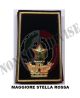 Gradi Tubolari Esercito Italiano Maggiore + Stella Rossa Fondo Nero o Verde Art. NSD-MAG+R