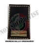 Gradi Tubolari Esercito Italiano Maresciallo Ordinario  Fondo Nero o Verde Art. NSD-MAR-O