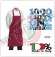 Grembiule Cucina Pettorina con Tascone cm 90x70 Bip Apron Bordeaux Ego Chef Italia Art.6103003C
