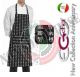 Grembiule Cucina Pettorina con Tascone cm 90x70 Chen Da Art. 6103115A