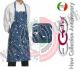 Grembiule Cucina Pettorina con Tascone cm 90x70 Jeans Art.704103