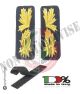 Alamari Ricamati con Velcro Blu Polizia Locale Vigilanza Security cm 11.50x4.00 Art.NSD-ALA-PP