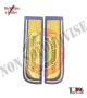 Coppia Alamari Canuttiglia Ricamati a Mano Guardie Giurate Ufficiali  per Giacca e Camicia cm 13.50x4.50 Art. NSD-GGXU
