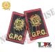 Tubolari Ricamati Bordo Rosso GPG REPUBBLICA® Guardie Giurate Guardia Particolare Giurata Art. GPG-REP-2