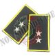 Tubolari Ricamati Bordo Giallo GPG Guardia Particolare Giurata - GPGIPS - Tenente 2 Stella Art. GPG-S2