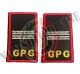 Tubolari Ricamati Bordo Rosso GPG - GPGIPS - Maresciallo Ordinario Art. GPG-M-XXM