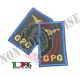 Tubolari Ricamati Bordo Azzurro GPG Guardia Particolare Giurata - GPGIPS - con AQUILA  Art.GPG-AQUILA