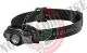 Torcia Frontale LED LENSER Torch MH3 OUTDOOR 200 Lumens 130 METRI + Batterie GY Polizia carabinieri Guardie Giurate Protezione Civile  Art. M501597