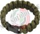 Bracciale Cobra  Paracord Verde Sopravvivenza Outdoor Militare Emergenza Art. 28163B