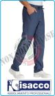 Pantalaccio Pantaloni Culisse Unisex Cuoco Chef Pasticcere Jeans Blu  Isacco Art.044677