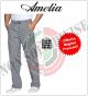 Pantalone Unisex Professionale da Cuoco Coulisse Chef Sale e Pepe 100% Cotone Tinto in Filo By Amelia Primo Prezzo per Scuola Alberghiera   FINE SERIE  Art.AMELIA-2