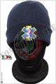 Berretto Zuccotto Papalina Invernale Blu Royal  con Ricamo Soccorso Sanitario Croce Esculapio Art.TUS-40