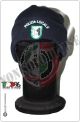 Berretto Zuccotto Papalina Watch Cap Invernale Blu Nevy OD con Ricamo POLIZIA LOCALE MARCHE Art.TUS-MA