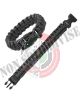 Bracciale Cobra Paracord Nero Sopravvivenza Outdoor Militare Emergenza Mil-Tec Art. 16370202