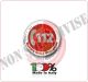 Toppa Patch con Velcro Numero Unico Emergenza 112 SOS Art.112-NUE