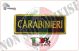 Patch Toppa con Velcro Carabinieri Modello Lineare  Art.CC-18