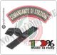 Toppa Patch Omerale per Comandante di Stazione dei Carabinieri Ricamata  cm 12 x 3   Art.COM-CC