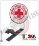Patch Toppa Ricamata con Velcro Croce Rossa Italiana cm 6.00 DAE Art.CRI-P7
