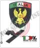 Patch Toppa Scudetto con Velcro Ricamato ITALIA + LOGO Polizia di Stato PS Nuovo Art.IT-PS-N
