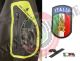 Patch Toppa Scudetto con Velcro PVC 3D ITALIA + LOGO per Taschino Nuovo Completo Pioggia dei Vigili del Fuoco VVFF New Art. PVC-13