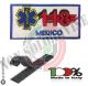 Patch Ricamata 118 Soccorso Sanitario con Velcro MEDICO  Art. NSD-118ME