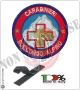 Patch Toppa con Velcro Soccorso Alpino Carabinieri CC Art.CC-SA