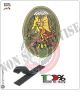 Patch Toppa Ricamata con Velcro Folgore Scudetto 185° Reggimento Diavoli Gialli Verde OD Art.P-T-5