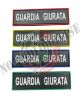 Patch Toppa PVC 3D Guardia Giurata con Velcro NEW Bordo Rosso Blu Giallo Rosso Art. NSD-GG-PVC-NEW