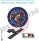 Toppa Patch Ricamata con Velcro Polizia 1° Reparto Volo Pratica di Mare Art.PS-VOLO-1