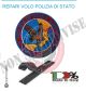 Toppa Patch Ricamata con Velcro Polizia 5° Reparto Volo Reggio Calabria Art.PS-VOLO-4