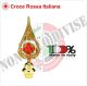 Lancia Puntale Ottone per Aste Porta Bandiera Croce Rossa Italiana CRI  C.R.I.  Ufficio Comitato Art. BRK-CR