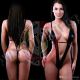 Costume Nero SEXY OXO  Hot Lenceria Sexy Black taglia Unica Art.OXO
