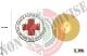 Spilla Croce Rossa Italiana Volontari Del Soccorso cm 2.50 Italia Art. CRI-S