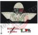 Brevetto Paracadutismo Abilitazione Lancio Ricamato a Mano Canutiglia Argento Militare Art. NSD-BREV1