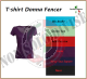 T-shirt Maglietta Maglia Donna Manica Corta Fencer Art.FENCER