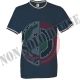 T-Shirt Girocollo Mezza Manica Corta Tricolore Bandiera Uomo Cotone PAYPER FLAG BLU NAVY Art. FLAG-BN