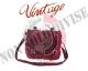 Borsa con Tracolla Vintage stone-whash in Canapa Fuxia  Tascapane Tedesco  Militare Universitari Art.30103D